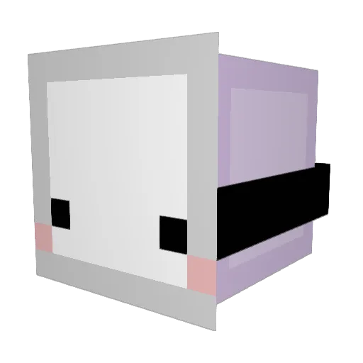 Unknown58612 Minecraft avatar head, 3D render