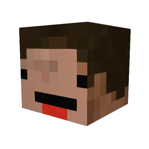 Unknown6103 Minecraft avatar head, 3D render