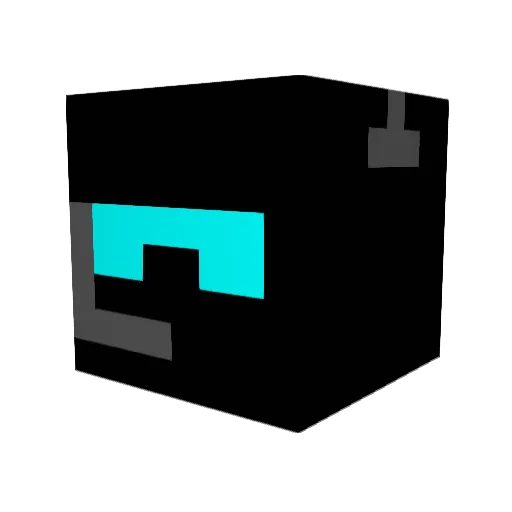 Unknown650 Minecraft avatar head, 3D render