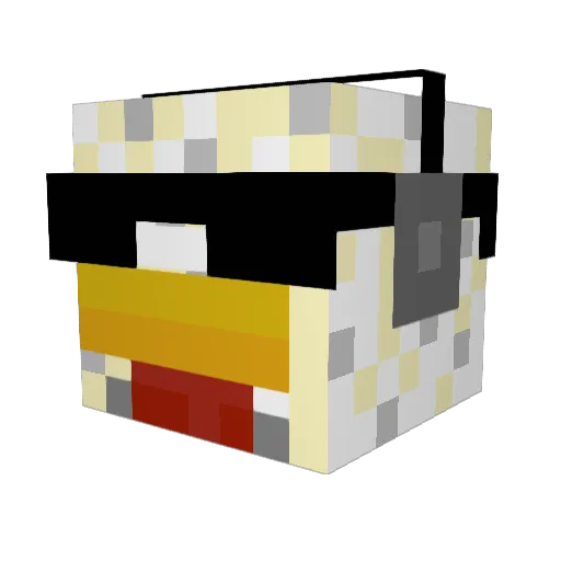 UnknownBird Minecraft avatar head, 3D render