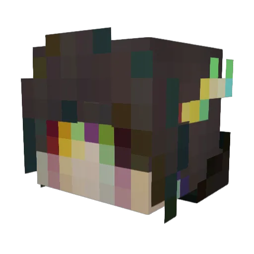 UnknownCryptids Minecraft avatar head, 3D render