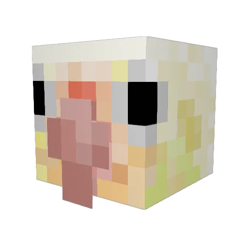 UnknownIngot Minecraft avatar head, 3D render