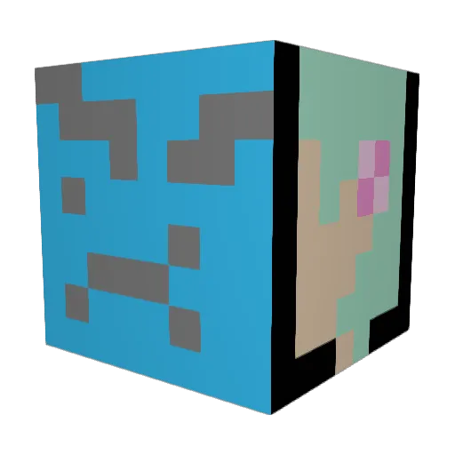 UnknownInigma Minecraft avatar head, 3D render