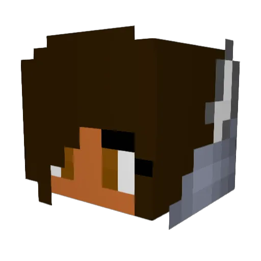 UnknownNam Minecraft avatar head, 3D render