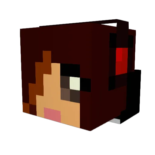 UnknownPersona0 Minecraft avatar head, 3D render