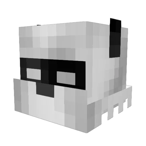 UnknownRave Minecraft avatar head, 3D render