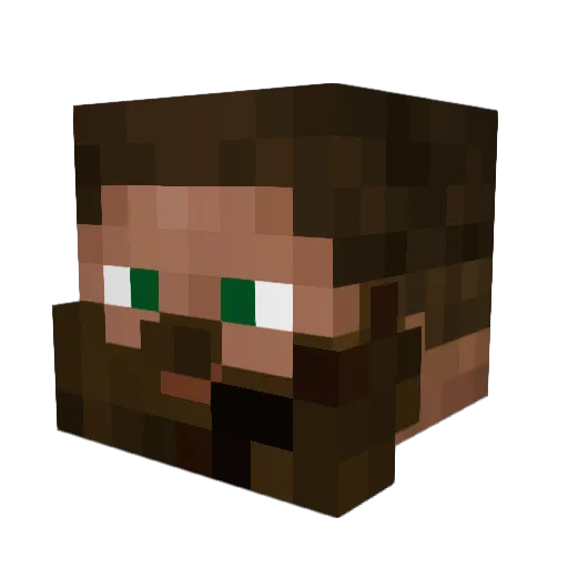UnknownUrieYT Minecraft avatar head, 3D render