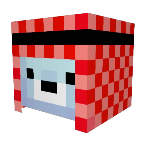 UnknownUsar Minecraft avatar head, 3D render