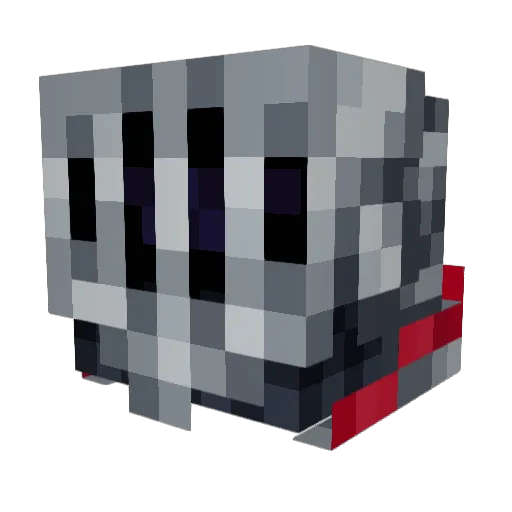 UnknownZER0 Minecraft avatar head, 3D render