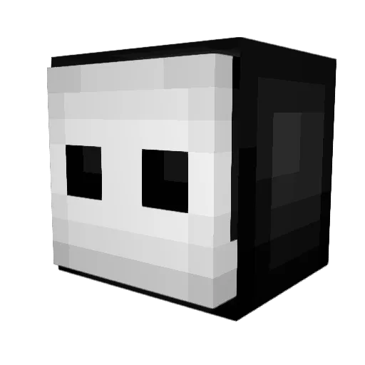 Unknown_0013 Minecraft avatar head, 3D render