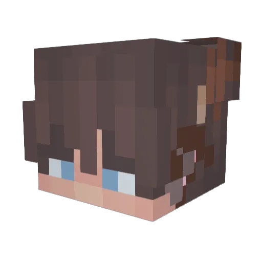Unknown_1708 Minecraft avatar head, 3D render