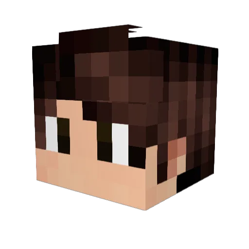 Unknown_37 Minecraft avatar head, 3D render