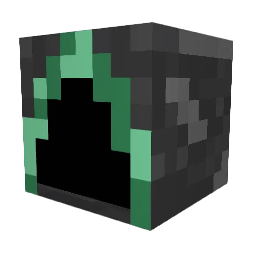 Unknown_3 Minecraft avatar head, 3D render