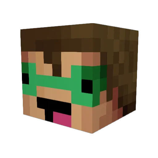 Unknown_Cosmo Minecraft avatar head, 3D render