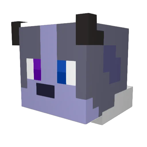 Unknown_Goat Minecraft avatar head, 3D render