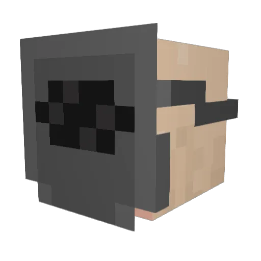 Unknown_Mind62 Minecraft avatar head, 3D render