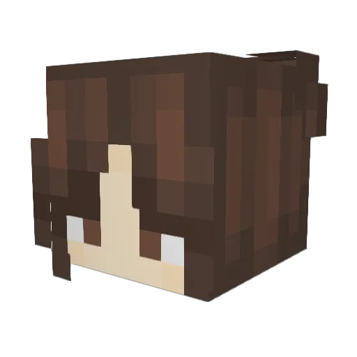 Unknown_Yandere Minecraft avatar head, 3D render