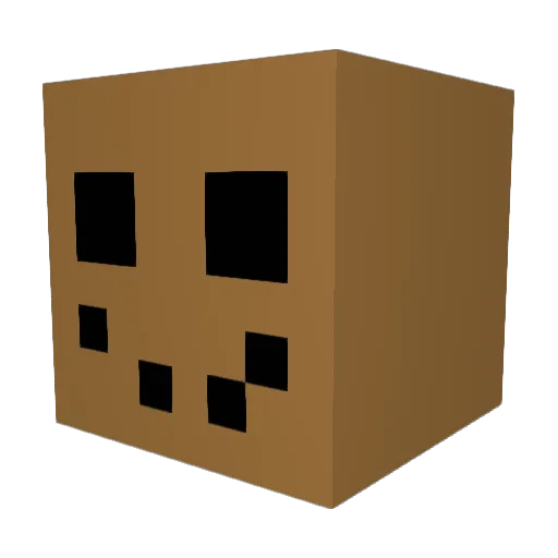 Unknown_cracker Minecraft avatar head, 3D render