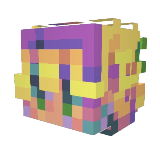 Unknown_willow Minecraft avatar head, 3D render