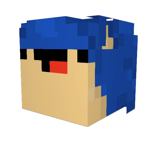 Unknownclient03 Minecraft avatar head, 3D render