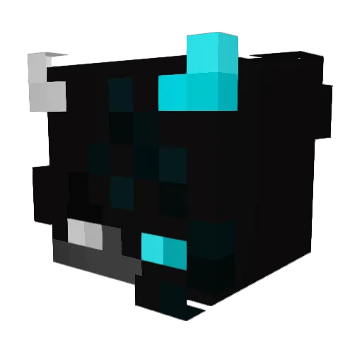 Unknwn_V0ID Minecraft avatar head, 3D render