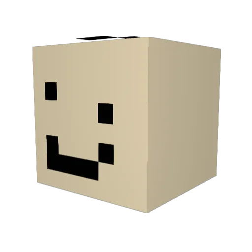 UnkownUser159 Minecraft avatar head, 3D render