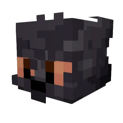 Unl0ky Minecraft avatar head, 3D render
