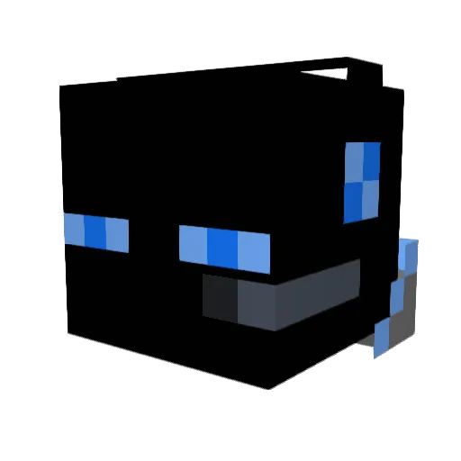 UnleashedTV Minecraft avatar head, 3D render