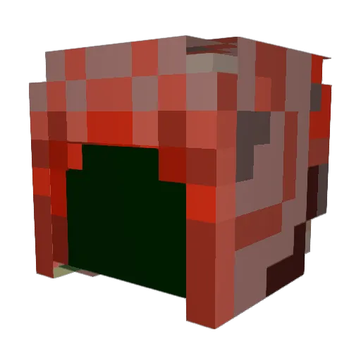 Unleashed_Chaos_ Minecraft avatar head, 3D render