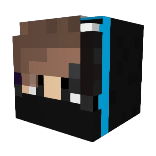 Unlegendsaibot Minecraft avatar head, 3D render