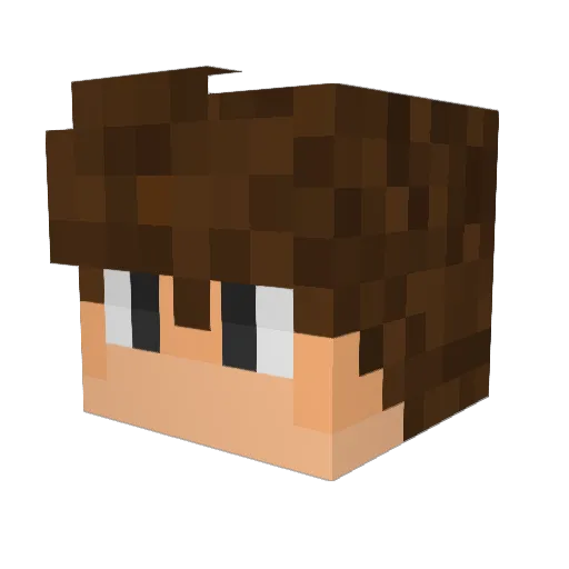 UnlegitBen Minecraft avatar head, 3D render