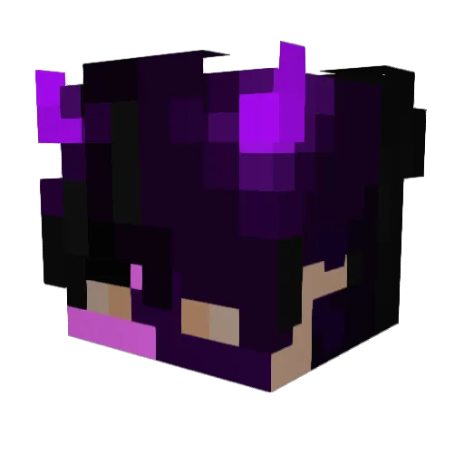 UnlegitJustus Minecraft avatar head, 3D render