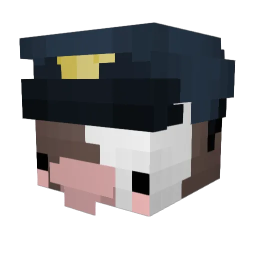 UnlegitKarma Minecraft avatar head, 3D render