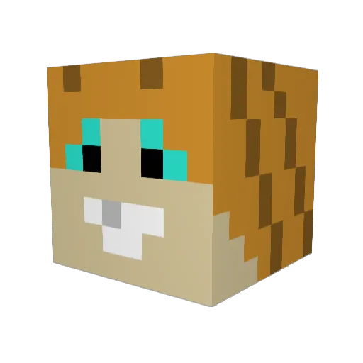 Unlegit_Gamer_ Minecraft avatar head, 3D render
