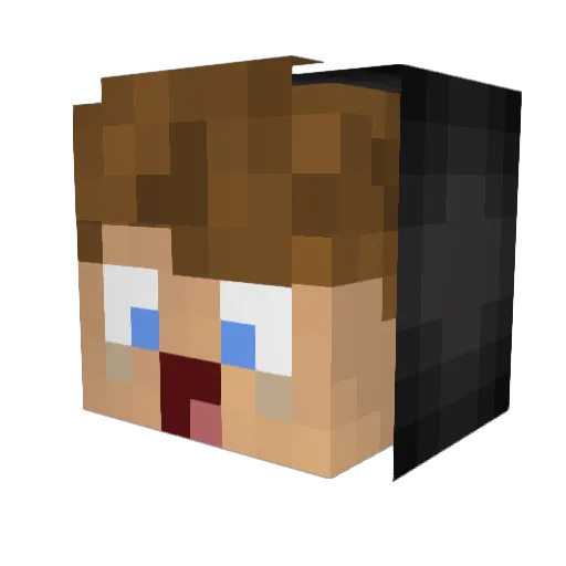UnleqitAndrex Minecraft avatar head, 3D render