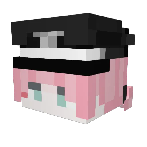UnleqitPhil Minecraft avatar head, 3D render