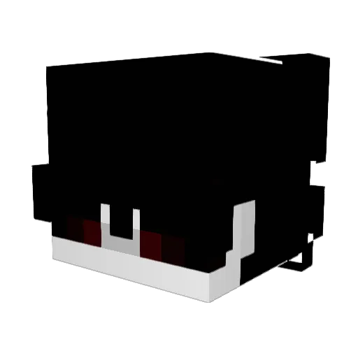 UnleqitWeed Minecraft avatar head, 3D render