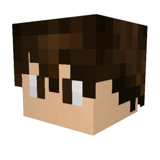 UnleqitYang Minecraft avatar head, 3D render