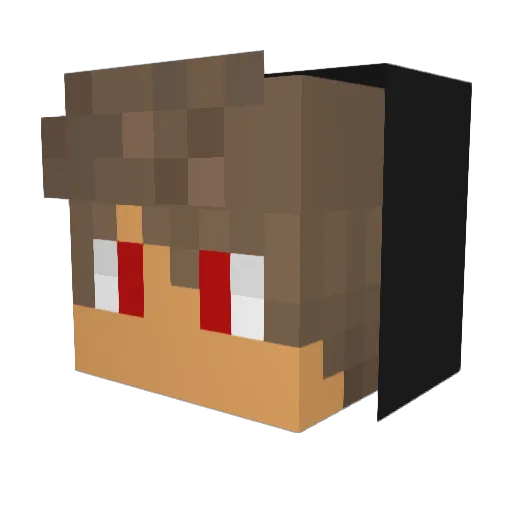 Unleqit_Base Minecraft avatar head, 3D render