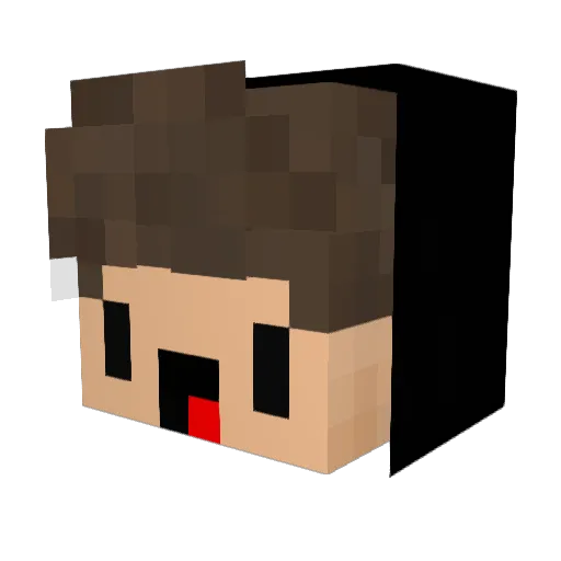 Unleqithitt Minecraft avatar head, 3D render