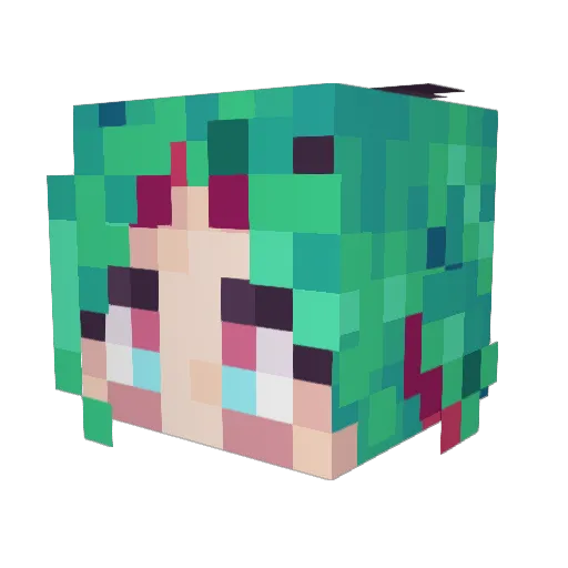 UnlikeBishop Minecraft avatar head, 3D render