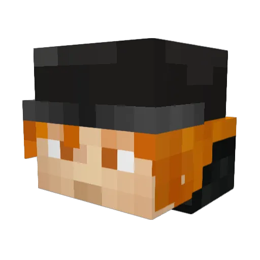 UnlistedAtom921 Minecraft avatar head, 3D render