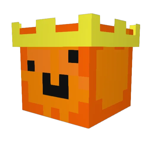 UnlivingWall Minecraft avatar head, 3D render