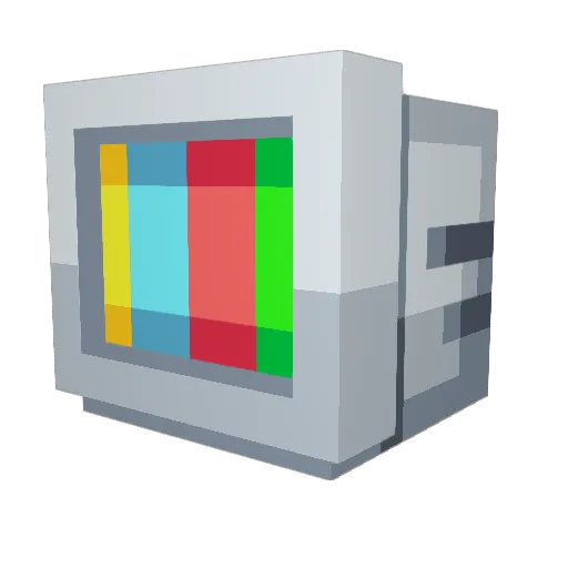 Unlk Minecraft avatar head, 3D render