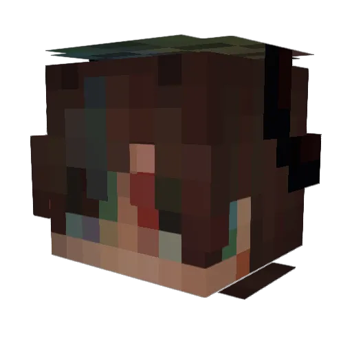 UnloD Minecraft avatar head, 3D render