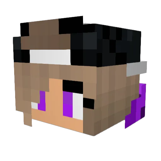 UnloadedArrow49 Minecraft avatar head, 3D render