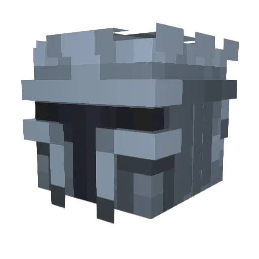 UnloadedPop Minecraft avatar head, 3D render