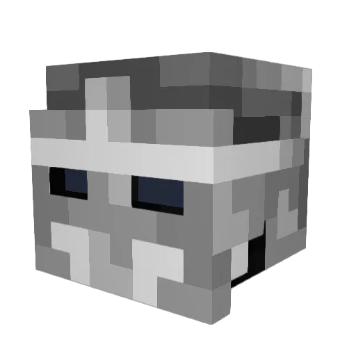 UnlockedWifi Minecraft avatar head, 3D render