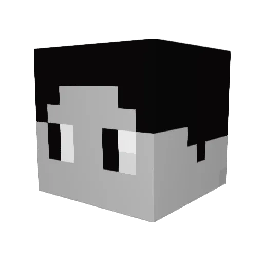 UnlogischerBen Minecraft avatar head, 3D render