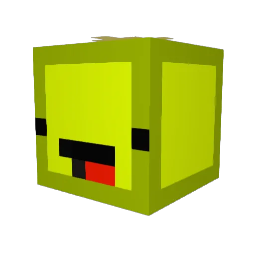 UnluckyBoii Minecraft avatar head, 3D render